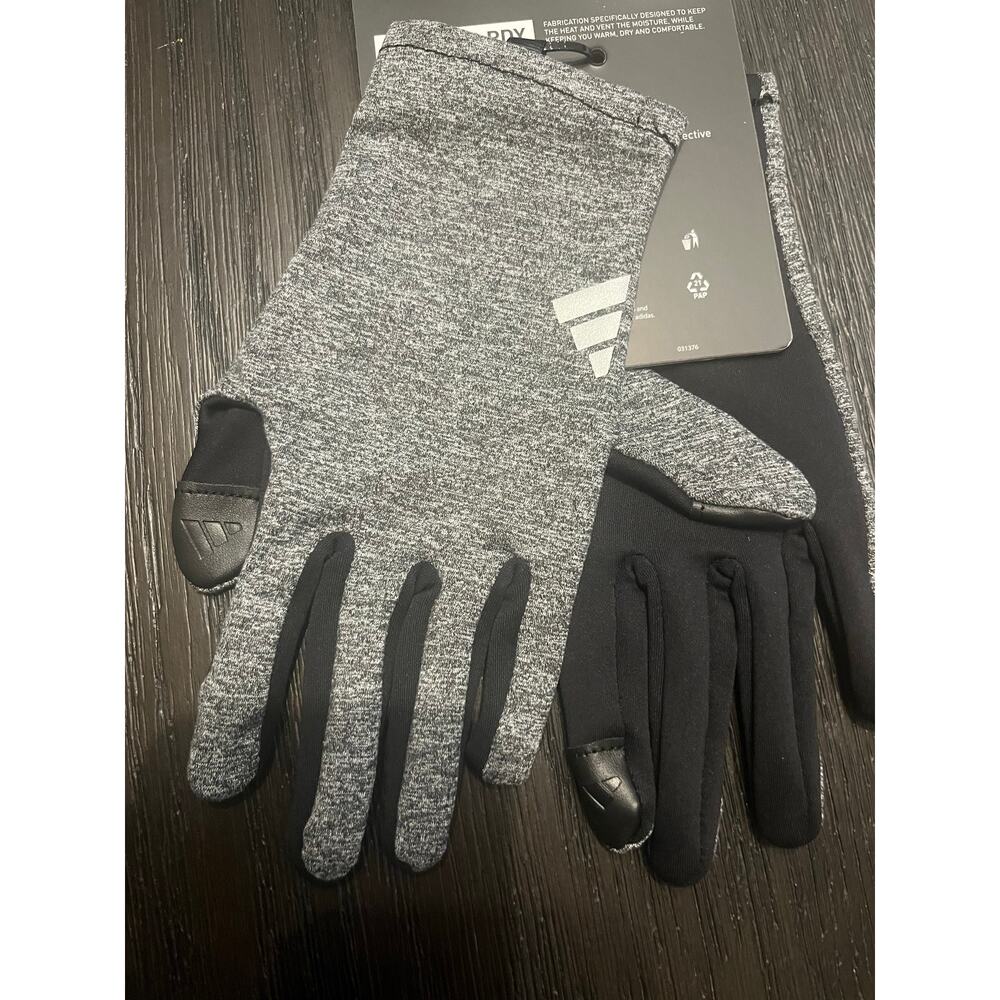 NEW ADIDAS Running Touchscreen Reflective Gloves Women's Medium - Picture 3 of 3